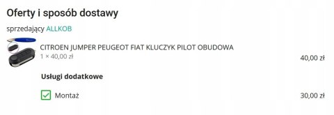 CITROEN JUMPER PEUGEOT FIAT KLUCZYK PILOT OBUDOWA CITROEN JUMPER PEUGEOT FIAT KLUCZYK PILOT OBUDOWA
