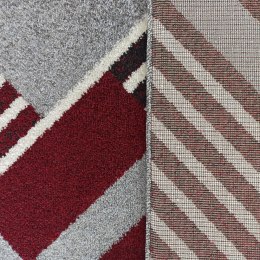 Dywan OTTO 03 Szaro-Czerwony 160 x 220 cm szaro-czerwony