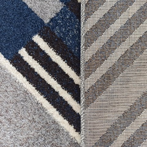 Dywan OTTO 03 Szaro-Turkusowy 80 x 150 cm szaro-niebieski