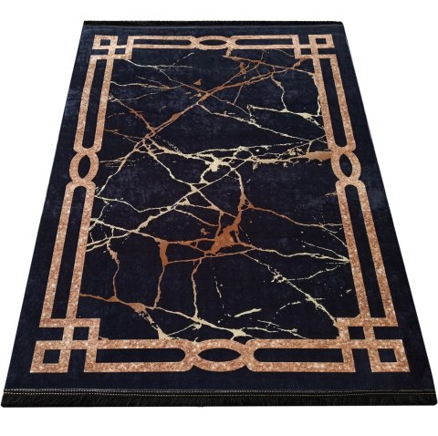 Dywan BLACK and GOLD 10 160 x 220 cm czarny