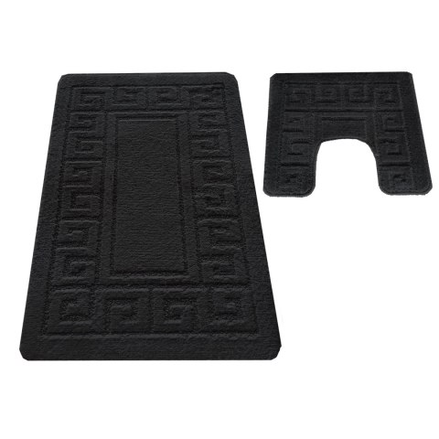 Komplet łazienkowy Montana z wycięciem Ethnic Black Komplet (50 cm x 80 cm i 40 cm x 50 cm) Komplet łazienkowy Montana z wycięciem Ethnic Black Komplet (50 cm x 80 cm i 40 cm x 50 cm)
