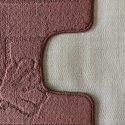 Komplet łazienkowy Montana z wycięciem Maritime Brown Komplet (50 cm x 80 cm i 40 cm x 50 cm)