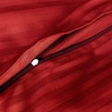 Pościel satyna bawełniana CIZGILI RED/180x200 EXCLUSIVE