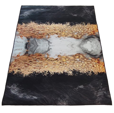 Dywan BLACK and GOLD N 13 120 x 180 cm czarny