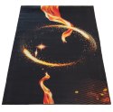Dywan BLACK and GOLD N 15 80 x 150 cm czarny