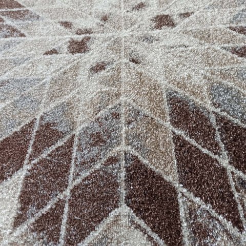 Dywan Panamero 10 Brązowe - koło brązowy 80 cm