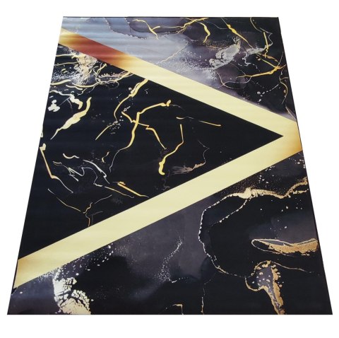 Dywan BLACK and GOLD N 12 160 x 220 cm czarny