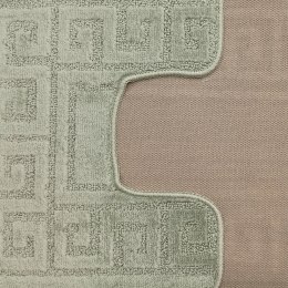 Komplet łazienkowy Montana z wycięciem Ethnic Almond Komplet (50 cm x 80 cm i 40 cm x 50 cm)