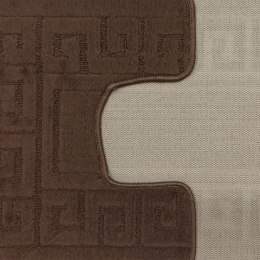 Komplet łazienkowy Montana z wycięciem Ethnic Chocolatte Komplet (50 cm x 80 cm i 40 cm x 50 cm)