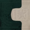 Komplet łazienkowy Montana z wycięciem Maritime Hunter Green Komplet (50 cm x 80 cm i 40 cm x 50 cm)