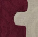 Komplet łazienkowy Montana z wycięciem Symphony Aubergine Komplet (50 cm x 80 cm i 40 cm x 50 cm)