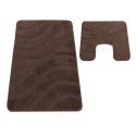 Komplet łazienkowy Montana z wycięciem Symphony Chocolate Komplet (50 cm x 80 cm i 40 cm x 50 cm)