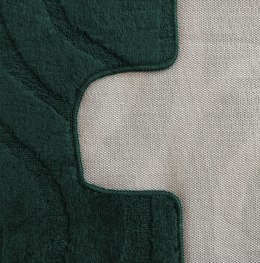 Komplet łazienkowy Montana z wycięciem Symphony Hunter Green Komplet (50 cm x 80 cm i 40 cm x 50 cm)