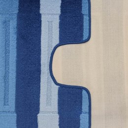 Komplet łazienkowy Montana z wycięciem Said XL Dark Blue Komplet (60 cm x 100 cm i 50 cm x 60 cm)