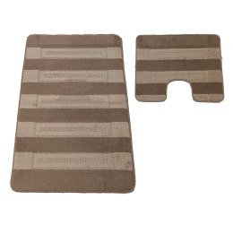 Komplet łazienkowy Montana z wycięciem Said XL Fungi Grey Komplet (60 cm x 100 cm i 50 cm x 60 cm)