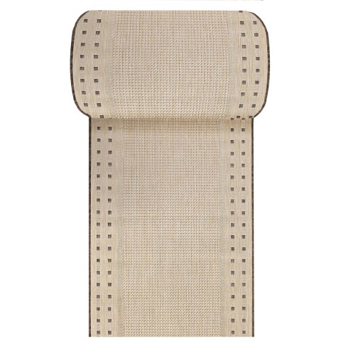 Chodnik sznurkowy dwustronny ZARA 11 brązowy brązowy 100 cm Chodnik sznurkowy dwustronny ZARA 11 brązowy brązowy 100 cm