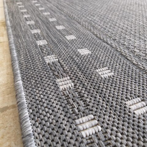 Chodnik sznurkowy dwustronny ZARA 11 szary szary 120 cm Chodnik sznurkowy dwustronny ZARA 11 szary szary 120 cm