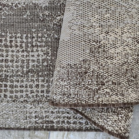 Dywan sznurkowy dwustronny ZARA 10 brązowy 120 x 170 cm brązowy Dywan sznurkowy dwustronny ZARA 10 brązowy 120 x 170 cm brązowy