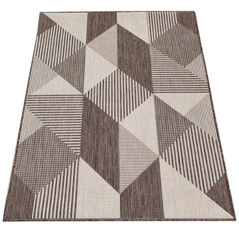 Dywan sznurkowy dwustronny ZARA 16 brązowy 120 x 170 cm brązowy Dywan sznurkowy dwustronny ZARA 16 brązowy 120 x 170 cm brązowy