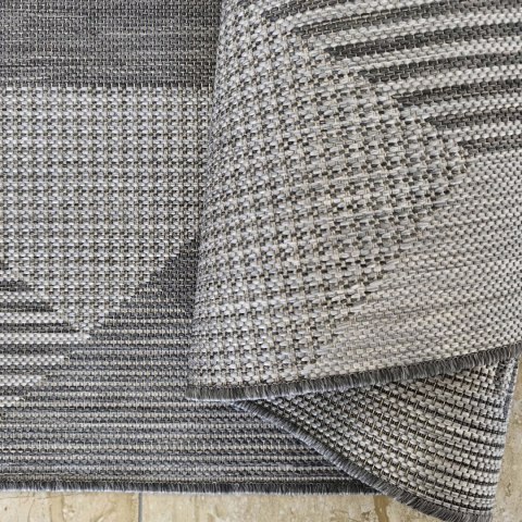 Dywan sznurkowy dwustronny ZARA 16 szary 120 x 170 cm szary Dywan sznurkowy dwustronny ZARA 16 szary 120 x 170 cm szary