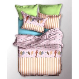 Frankhauer Pościel 100% mikrfibra KOLOROWE PTAKI - 155X220+80X80*1