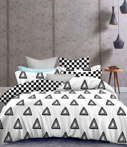 Frankhauer Pościel BIAŁO-CZARNA 100% mikrofibra - 200X220+80X80*2