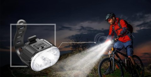 LAMPKA ROWEROWA PRZEDNIA TYLNA ŚWIATŁO LED NA ROWER KIEROWNICĘ MOCNA USB LAMPKA ROWEROWA PRZEDNIA TYLNA ŚWIATŁO LED NA ROWER KIEROWNICĘ MOCNA USB