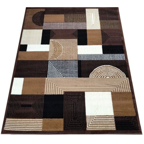 Dywan BCF Alfa 18 brązowy 60 x 100 cm