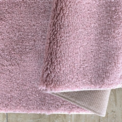 Dywan Kamel Typu Shaggy Nowoczesny Soft - Pudrowy róż 120 x 170 cm