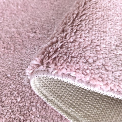 Dywan Kamel Typu Shaggy Nowoczesny Soft - Pudrowy róż 200 x 290 cm