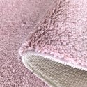 Dywan Kamel Typu Shaggy Nowoczesny Soft - Pudrowy róż 80 x 150 cm