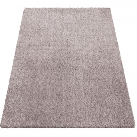 Dywan Kamel Typu Shaggy Nowoczesny Soft - Beżowo - różowy 200 x 290 cm
