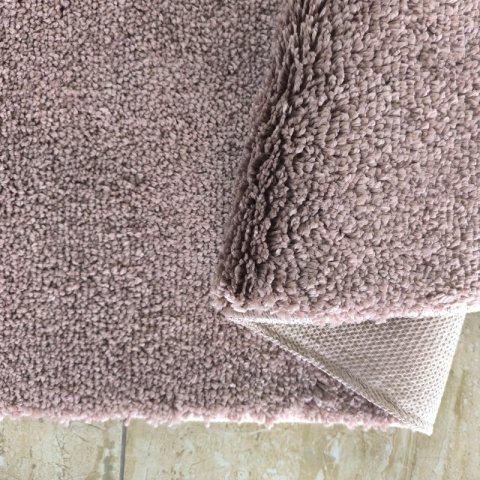 Dywan Kamel Typu Shaggy Nowoczesny Soft - Beżowo - różowy 200 x 290 cm