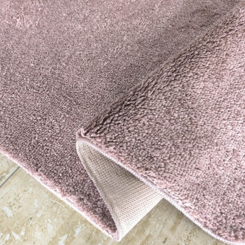 Dywan Kamel Typu Shaggy Nowoczesny Soft - Beżowo - różowy 200 x 290 cm