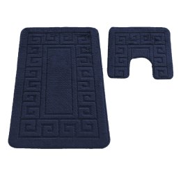 Komplet łazienkowy Montana z wycięciem Ethnic Saphire Komplet (50 cm x 80 cm i 40 cm x 50 cm)