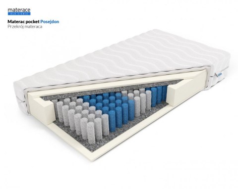 Frankhauer Materac pocket Posejdon - 90 x 180* - Aloe Vera