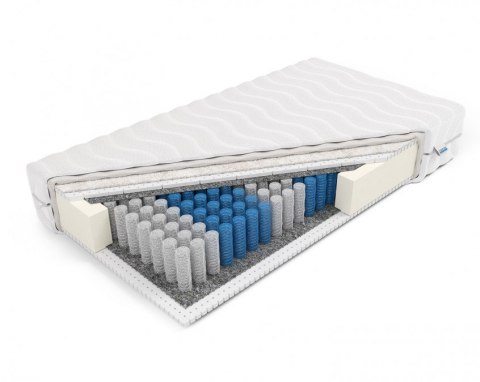 Frankhauer Materac pocket z lateksem i owczą wełną Euros - 90 x 180* - Medicott/Tencel