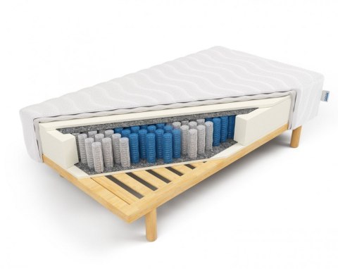 Frankhauer Materac pocket Posejdon na stelażu - 140 x 200 - Dormia