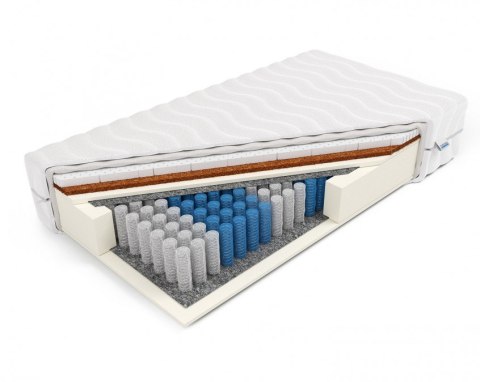 Frankhauer Materac pocket z podwójnym kokosem i lateksem Porto Alegre - 120 x 200 - Margrita