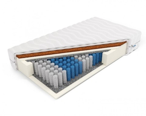 Frankhauer Materac pocket z podwójnym kokosem Zeus - 160 x 190 - SilverActive