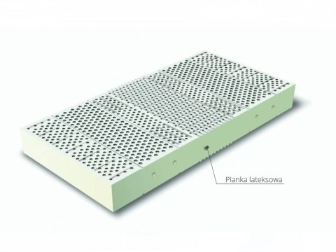 Frankhauer Materac lateksowy Brizo średniotwardy - 180 x 200 - SilverActive
