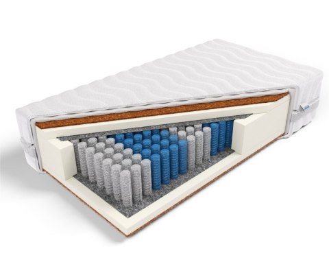 Frankhauer Materac pocket z kokosem obustronnym Tytan Plus - 200 x 200 - Margrita