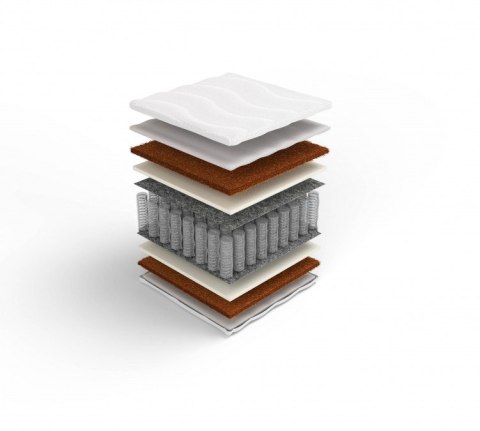 Frankhauer Materac pocket z obustronnym kokosem Neptun - 140 x 190 - Medicott/Tencel
