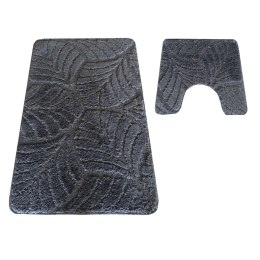Komplet łazienkowy Montana z wycięciem CLT-022 Antracyt Komplet (50 cm x 80 cm i 40 cm x 50 cm) atracytowy