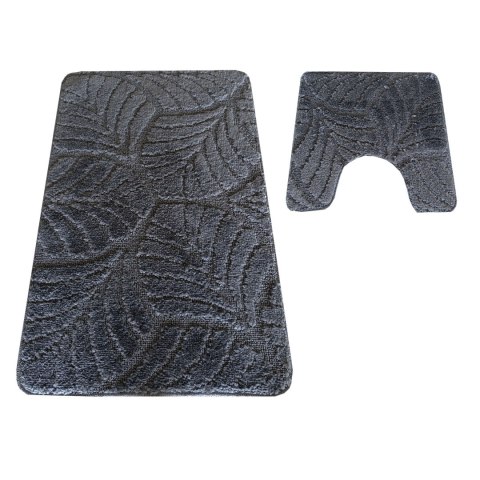 Komplet łazienkowy Montana z wycięciem CLT-022 Antracyt Komplet (50 cm x 80 cm i 40 cm x 50 cm) atracytowy