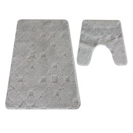 Komplet łazienkowy Montana z wycięciem CLTFLOZ Grey (50 cm x 80 cm i 40 cm x 50 cm) szary