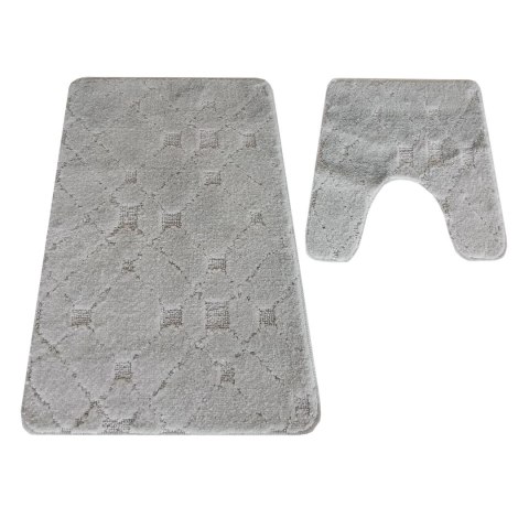 Komplet łazienkowy Montana z wycięciem CLTFLOZ Grey (50 cm x 80 cm i 40 cm x 50 cm) szary