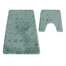 Komplet łazienkowy Montana z wycięciem CLTFLOZ Mgreen (50 cm x 80 cm i 40 cm x 50 cm) zielony